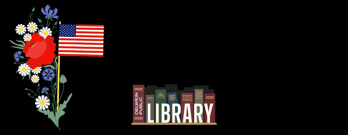 Monday, May 25th is Memorial Day. The library will be closed.